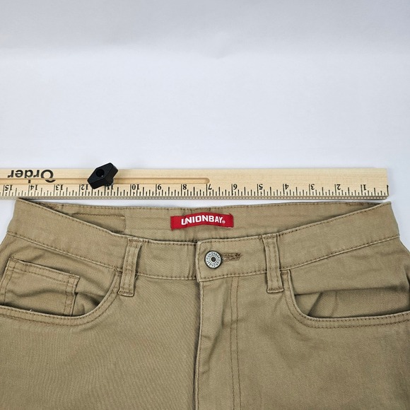 Unionbay Sloane Juniors Size 9 High Rise Wide Leg jeans Sandy Brown‎ J1W0238 EUC - Picture 7 of 10